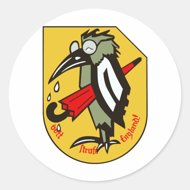JG 51 Mölders Classic Round Sticker (Front)