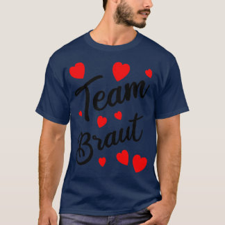 JGA Team bride with hearts T-Shirt