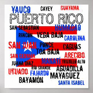 jhg, PUERTO RICO, San Juan, Bayamón, Toa Baja, ... Poster