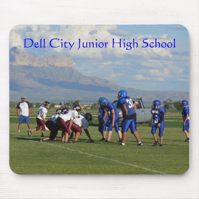 JHS FBall game, Dell City Junior High School Mouse Mat (Front)