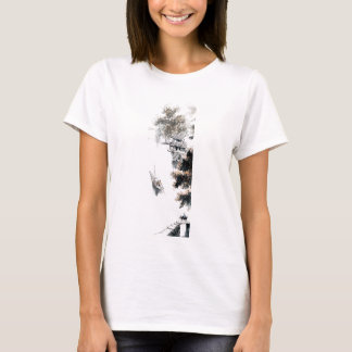Jiangnan Scenic Chinese Landscape Brush Painting T-Shirt