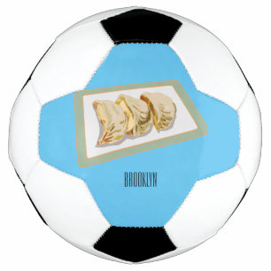 Jiaozi / Chinese dumplings cartoon illustration Football