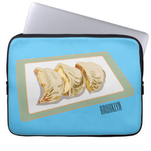 Jiaozi / Chinese dumplings cartoon illustration Laptop Sleeve