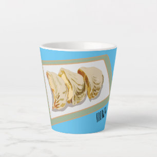 Jiaozi / Chinese dumplings cartoon illustration Latte Mug