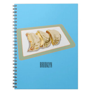 Jiaozi / Chinese dumplings cartoon illustration Notebook