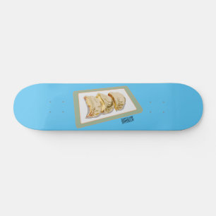 Jiaozi / Chinese dumplings cartoon illustration Skateboard
