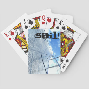 Jib Sail and Mast Picture Playing Cards