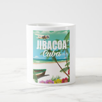 Jibacoa beach vacation poster large coffee mug