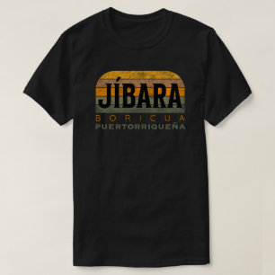 Jibara Boricua Puertorriqueña T-Shirt