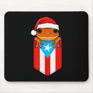 Jibaro Coqui Frog Puerto Rico Flag Boricua Cket Ch Mouse Mat