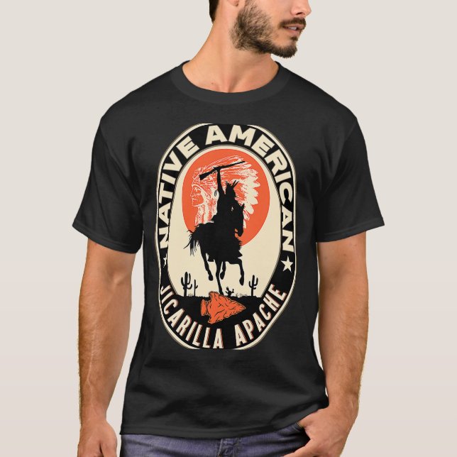 Jicarilla Apache Strong Native American Indian Tri T-Shirt (Front)