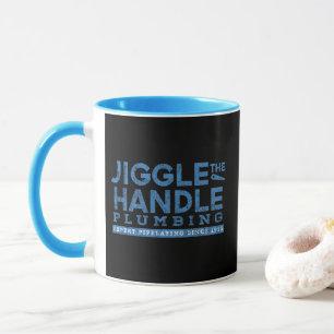 Jiggle the Handle Plumbing Black BG Combo Mug