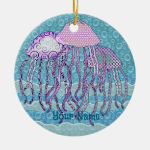 Jiggly Jellyfish Ceramic Tree Decoration