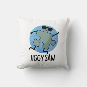 Jiggy Saw Funny Dancing Jigsaw Puzzle Pun Cushion