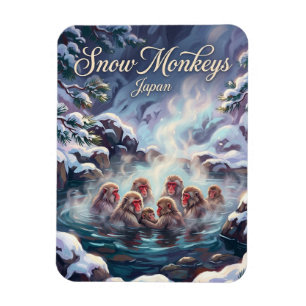 Jigokudani Monkey Park Japan Magnet