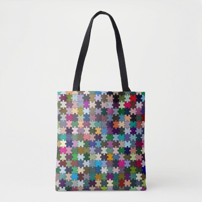 Jigsaw Allover Tote (Front)