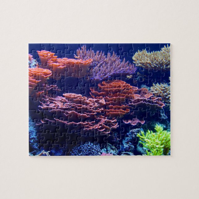 Jigsaw, beautiful colourful underwater ocean scene jigsaw puzzle (Horizontal)