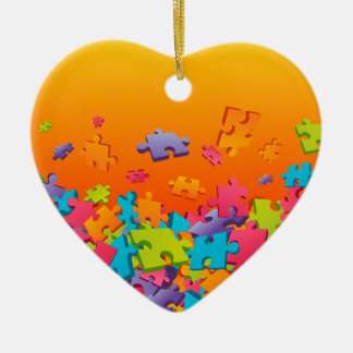 Jigsaw Ceramic Tree Decoration