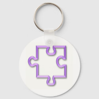 Jigsaw Cutout Keychain