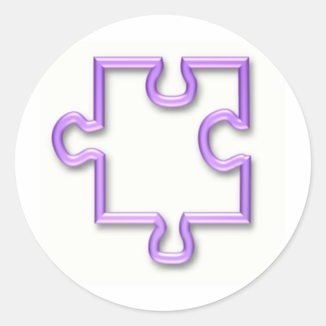 Jigsaw Cutout Sticker (Front)