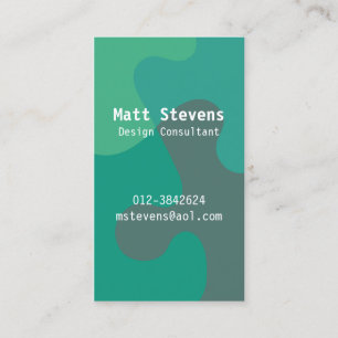 Jigsaw Ocean Tones Business Card