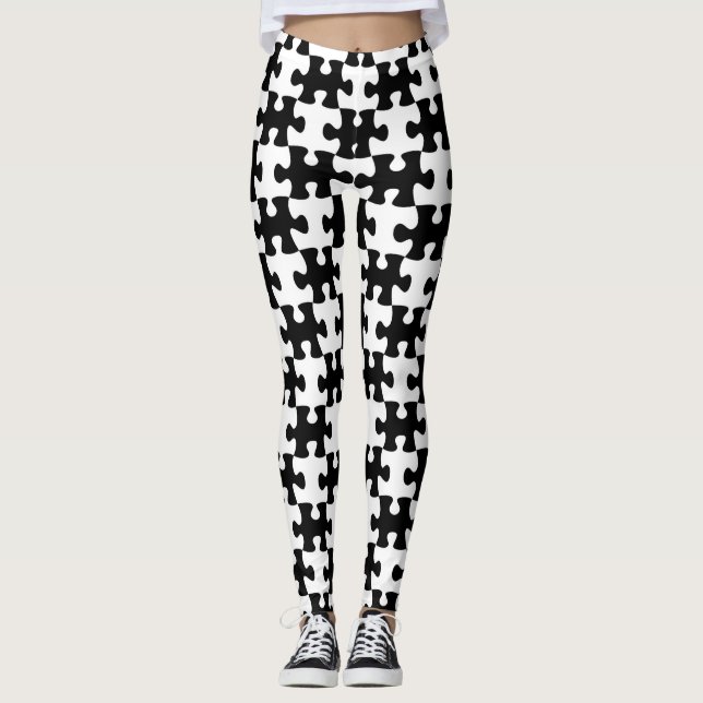 Jigsaw pattern leggings (Front)