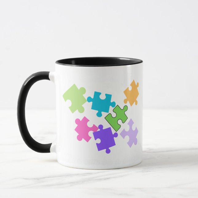 Jigsaw pieces design Mug (Left)