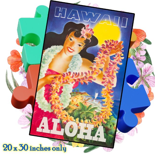 JIGSAW PUZZLE 20x30 - Vintage Hawaii Travel Poster (Creator Uploaded)