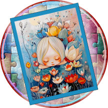 JIGSAW PUZZLE -All the Pretty Flowers (child size)