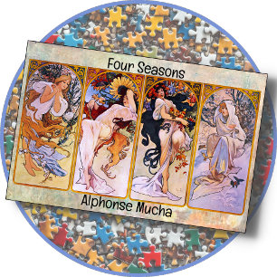 JIGSAW PUZZLE - Alphonse Mucha's "Four Seasons"