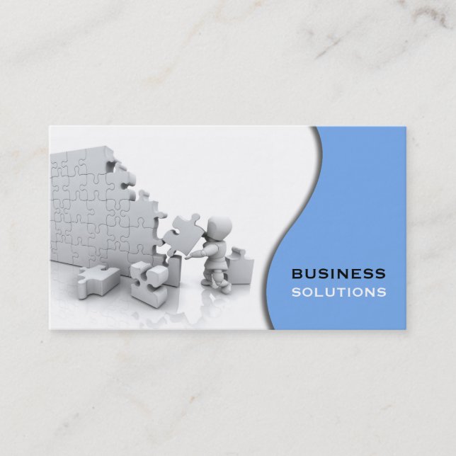 Jigsaw Puzzle Business Card (Front)