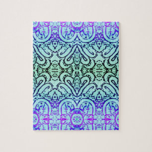 Jigsaw Puzzle - Cool-Coloured Abstract