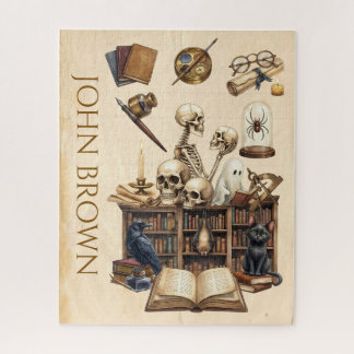 Jigsaw Puzzle Dark Academia Gothic Personalised