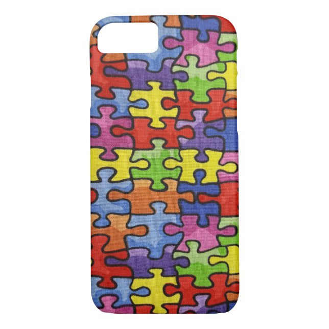 Jigsaw Puzzle fabric Case-Mate iPhone Case (Back)