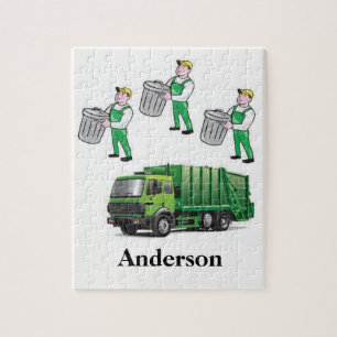 Jigsaw Puzzle Garbage Truck