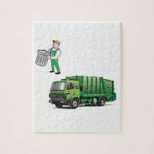 Jigsaw Puzzle Garbage Truck
