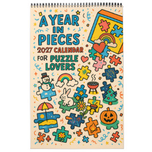 Jigsaw Puzzle lovers gift A Year in Pieces – 2027 Calendar