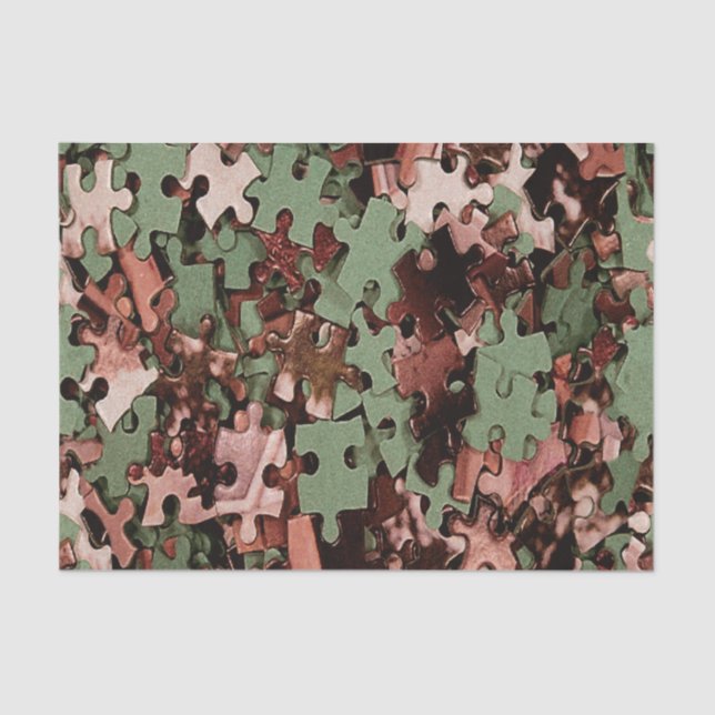 Jigsaw Puzzle Novelty Tissue Paper (Front)