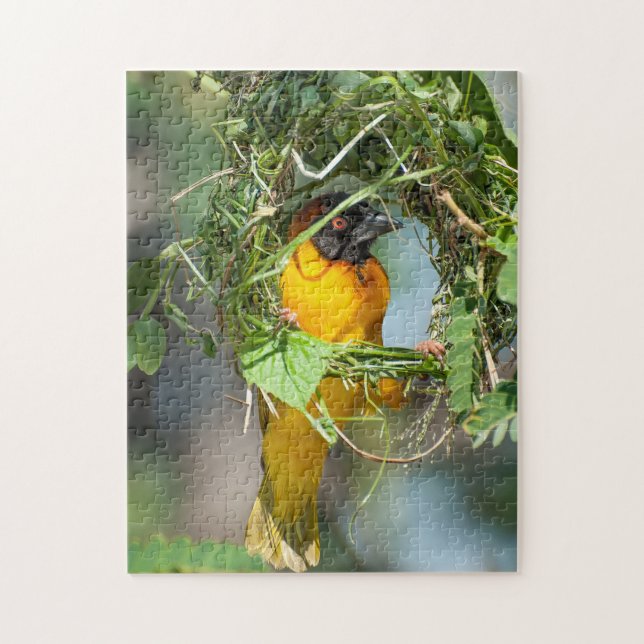 Jigsaw Puzzle of a Weaver Bird (Vertical)