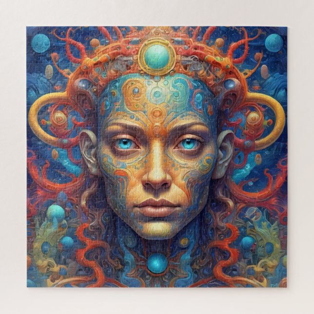 Jigsaw puzzle of fantasy portrait of a girl (Vertical)