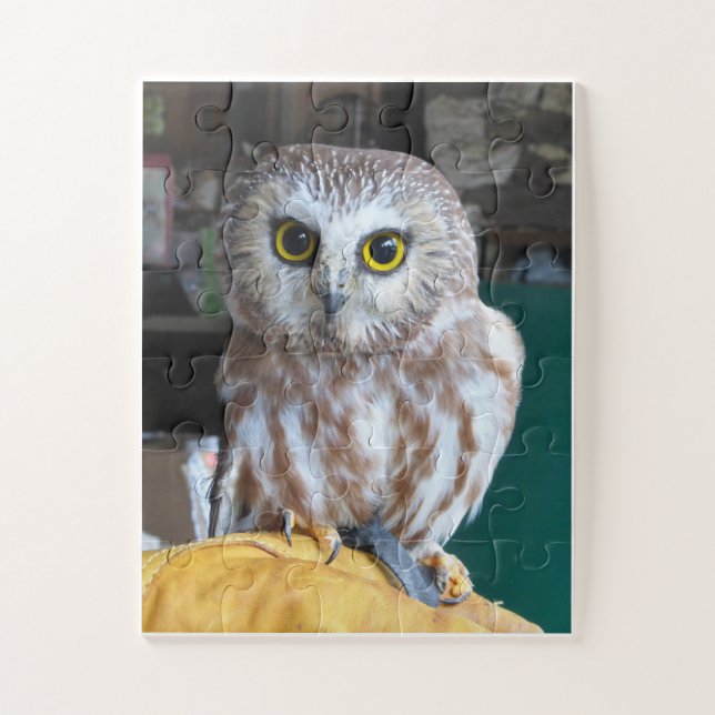 Jigsaw Puzzle Owl (Vertical)