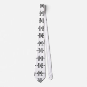 JIGSAW PUZZLE PIECE BAR CODE Pattern Design Tie