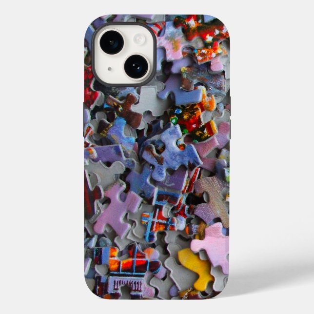 Jigsaw Puzzle Pieces Case-Mate iPhone Case (Back)