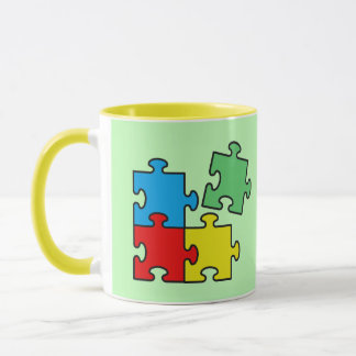 Jigsaw Puzzle Pieces Design Mug
