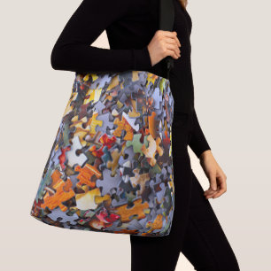 Jigsaw Puzzle Pieces Funny Crossbody Bag