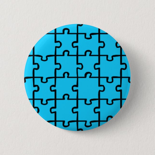 Jigsaw Puzzle Pieces Pattern 3 6 Cm Round Badge (Front)