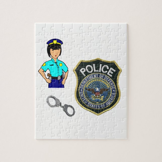 Jigsaw Puzzle Police Woman (Vertical)