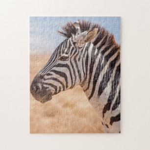 Jigsaw puzzle Portrait of a Zebra
