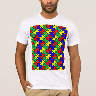 Jigsaw Puzzle Seamless Pattern T-Shirt