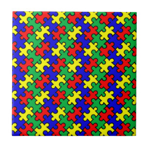 Jigsaw Puzzle Seamless Pattern Tile